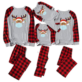 Printed Christmas Housewear Long Sleeved Pajama Suit