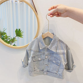 Girls Spring DenimJacket Fashion Girls' Spring and Autumn Clothes