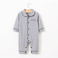 Baby pajamas solid color baby onesies kids clothes