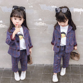 Girls' Suit Spring Clothes 3-year-old Baby Girl