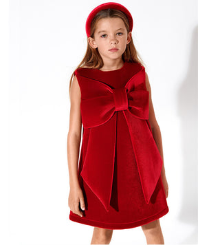 Christmas Dress Big Bowknot Tank Top Dress Girl