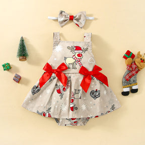 Girl dress with Santa