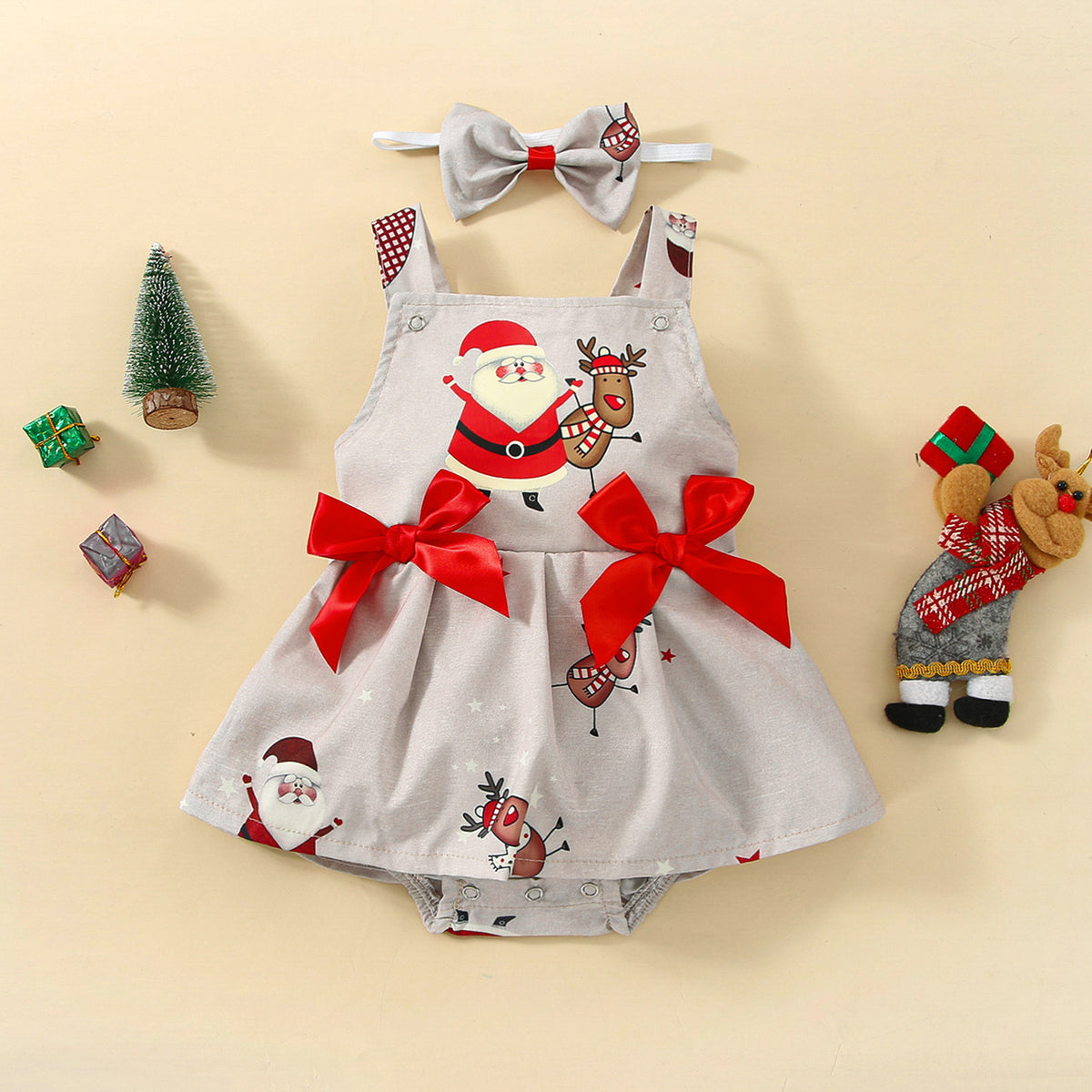 Girl dress with Santa