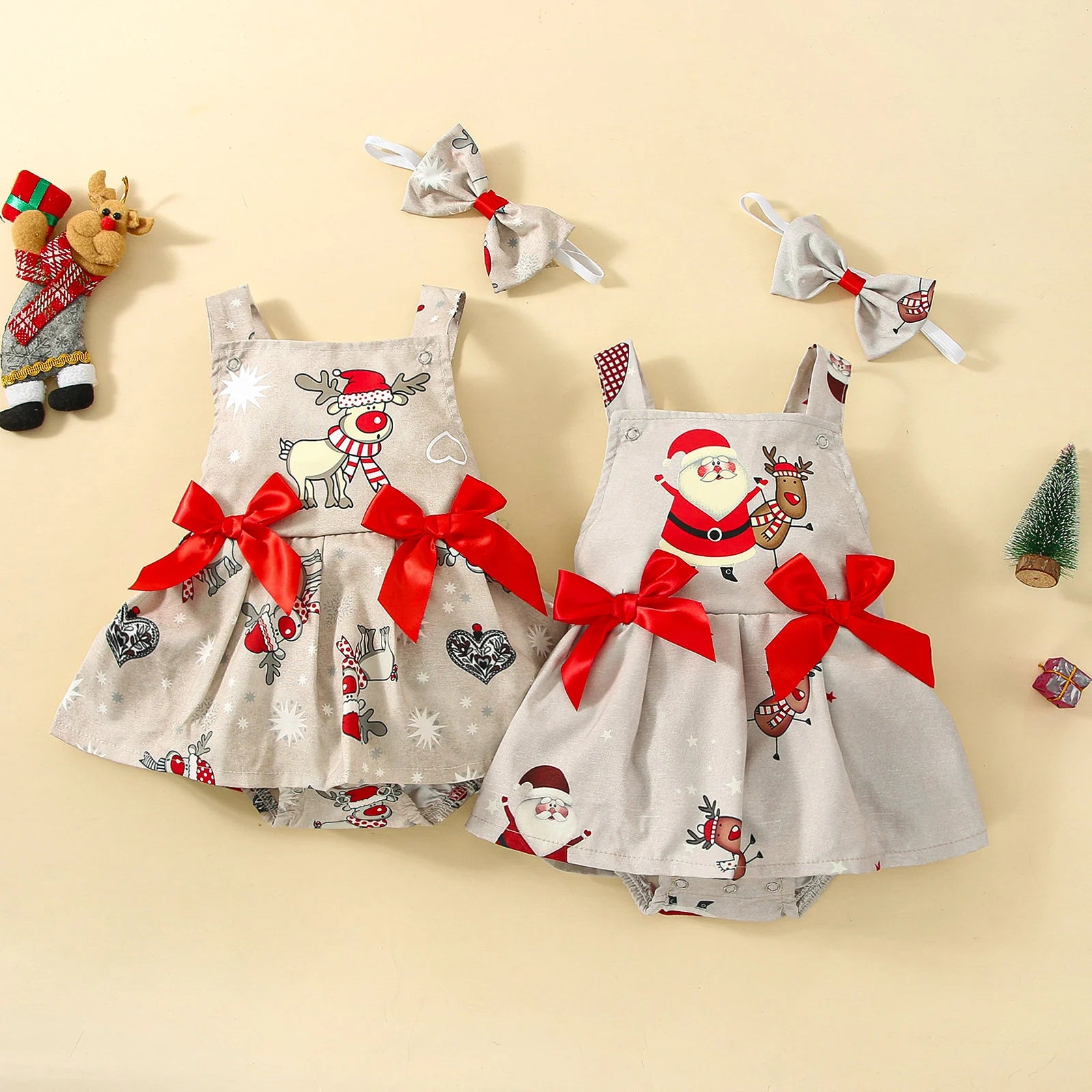 Girl dress with Santa