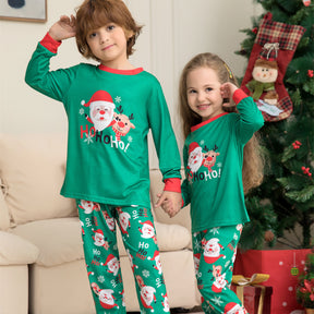 Father Christmas Printed Parent-child Suit